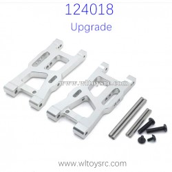 WLTOYS 124018 Upgrade parts, Front Swing Arm with Shaft Silver