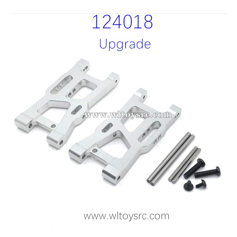 WLTOYS 124018 Upgrade parts, Front Swing Arm with Shaft Silver