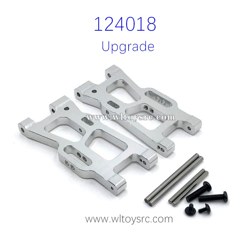 WLTOYS 124018 RC Car Upgrade parts, Rear Swing Arm Silver