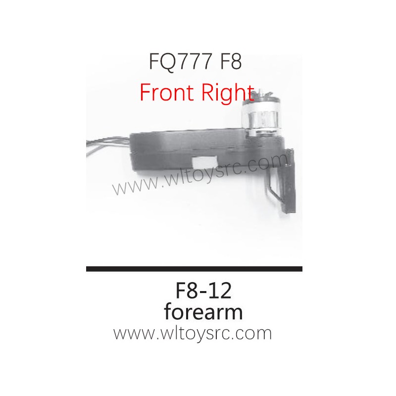 FQ777 F8 4K GPS Drone Parts-F8-12 Front Right Motor Arm kit