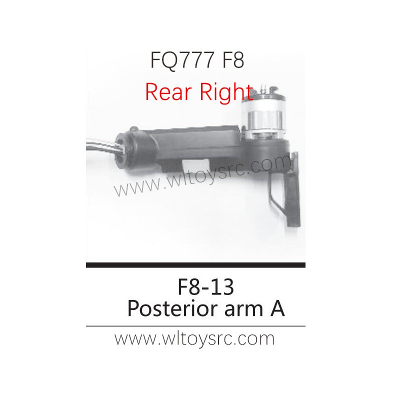 FQ777 F8 4K GPS Drone Parts-F8-13 Rear Right Motor Arm kit