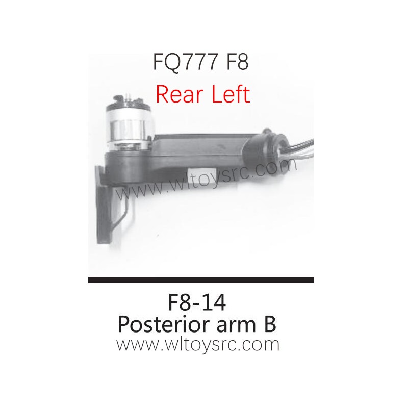 FQ777 F8 Drone Parts-F8-14 Rear Left Motor Arm kit