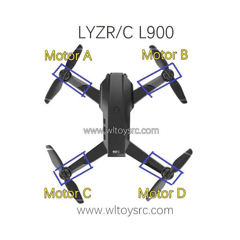 LYZRC L900 Pro 5G RC Drone Parts Motor Kits