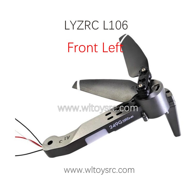 LYZRC L106 Pro RC Drone Parts Front Left Arm included motor and Propellers