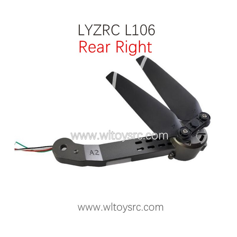 LYZRC L106 Pro RC Drone Parts Rear Right Arm with Propellers