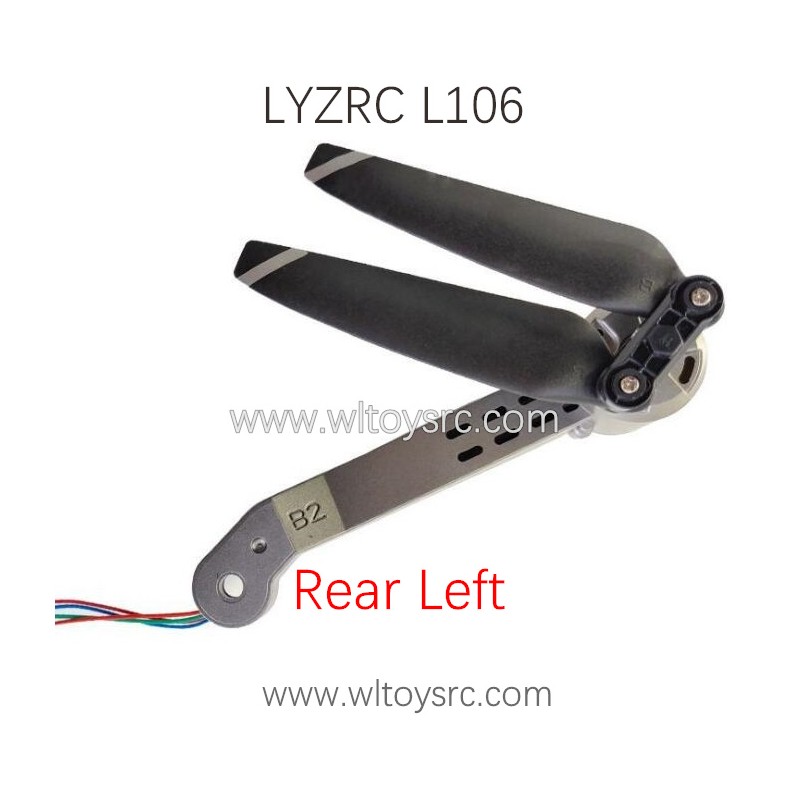 LYZRC L106 Pro Drone Parts Rear Left Arm Kit with Propeller