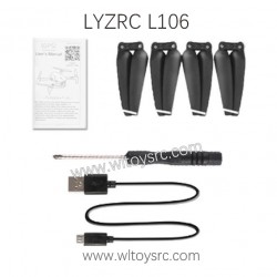 LYZRC L106 Drone Parts Propeller and USB Charger