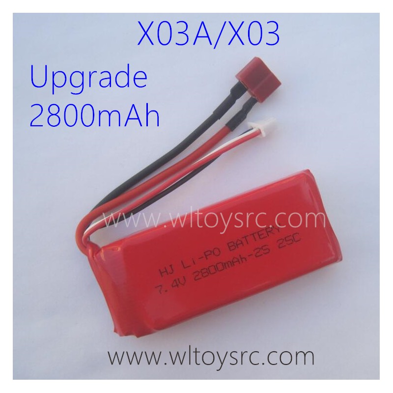 XLF X03A X03 RC Car Upgrade Battery 7.4V 2800mAh