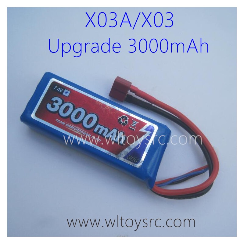 XLF X03 RC Car Upgrade Lipo Battery 7.4V 3000mAh