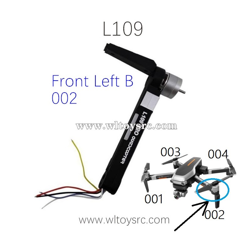 LYZRC L109 Pro Drone Parts Front Left B Arm Kit 002
