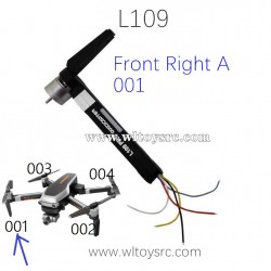 LYZRC L109 Pro Drone Parts Front Right A 001 Arm Kit with Brushless Motor