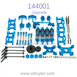 WLTOYS 144001 Metal Upgrade Parts Big Gear Bone Dog Shaft Set Blue