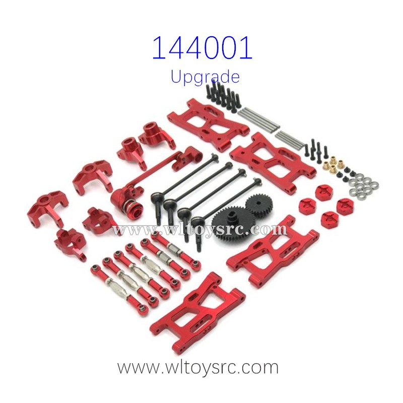 WLTOYS 144001 Metal Upgrade Red