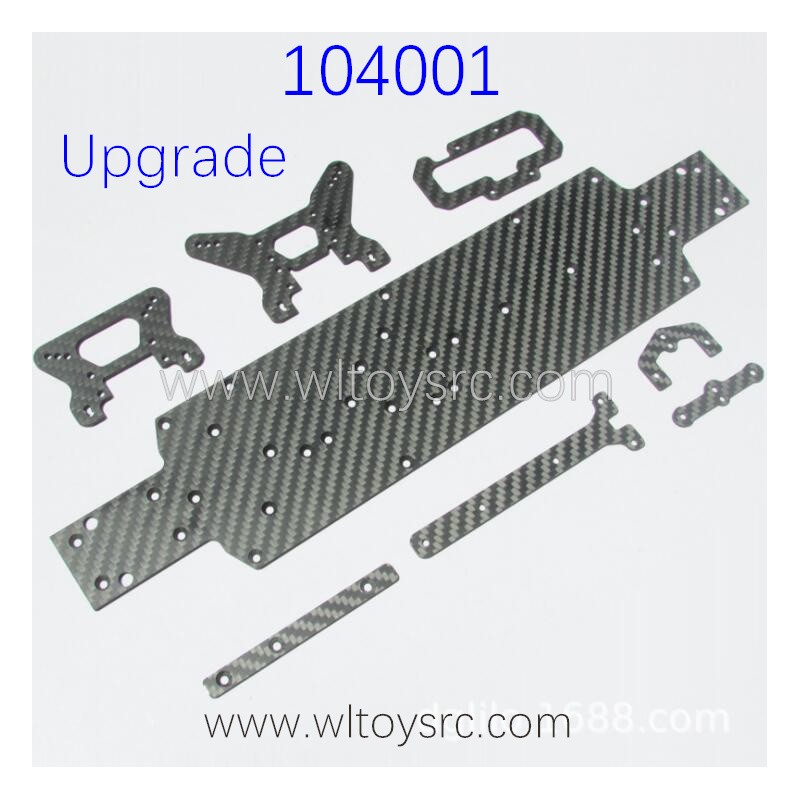 WLTOYS 104001 Upgrade Parts Carbon Fiber Bottom kit