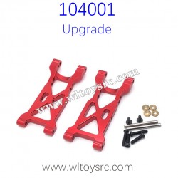 WLTOYS 104001 Upgrades Rear Swing Arm Metal Parts Red