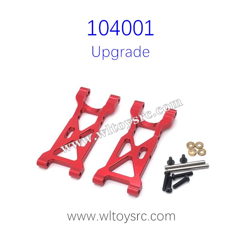 WLTOYS 104001 Upgrades Rear Swing Arm Metal Parts Red