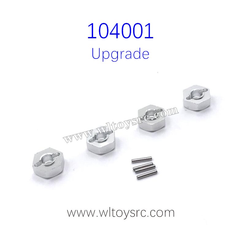 WLTOYS 104001 Upgrade Parts Hex Nut with Pins Grey