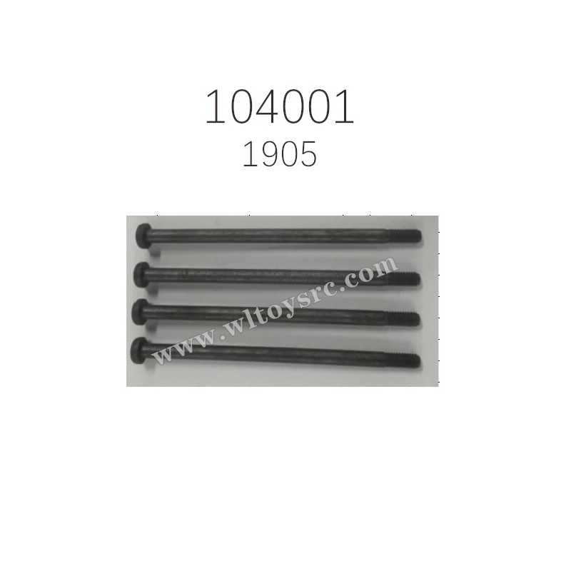 WLTOYS 104001 RC Car Parts Phillips Round Head Machine Screw 1905