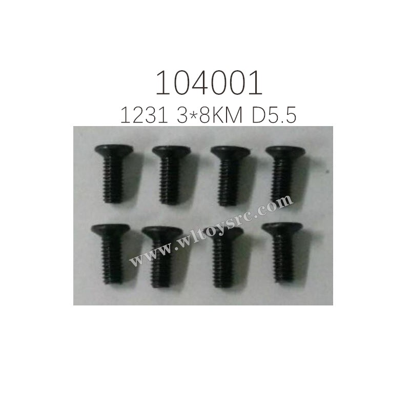WLTOYS 104001 1231 Phillips countersunk head machine screw