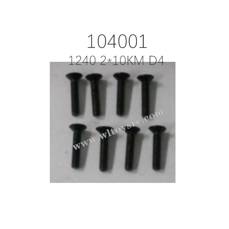 WLTOYS 104001 Parts 1240 Phillips countersunk head machine screw