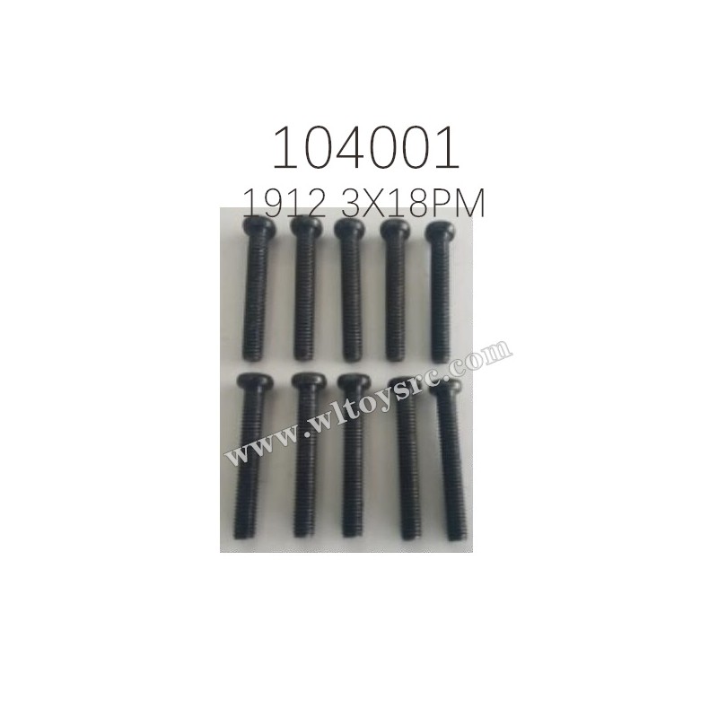 WLTOYS 104001 Parts 1912 Screw