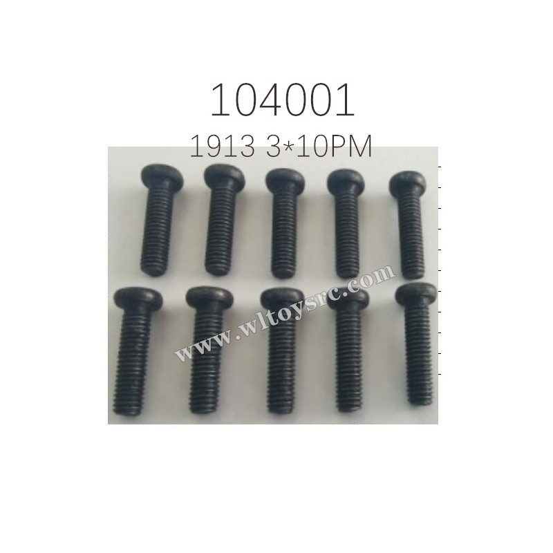 WLTOYS 104001 Parts 1913 Phillips round head machine screw