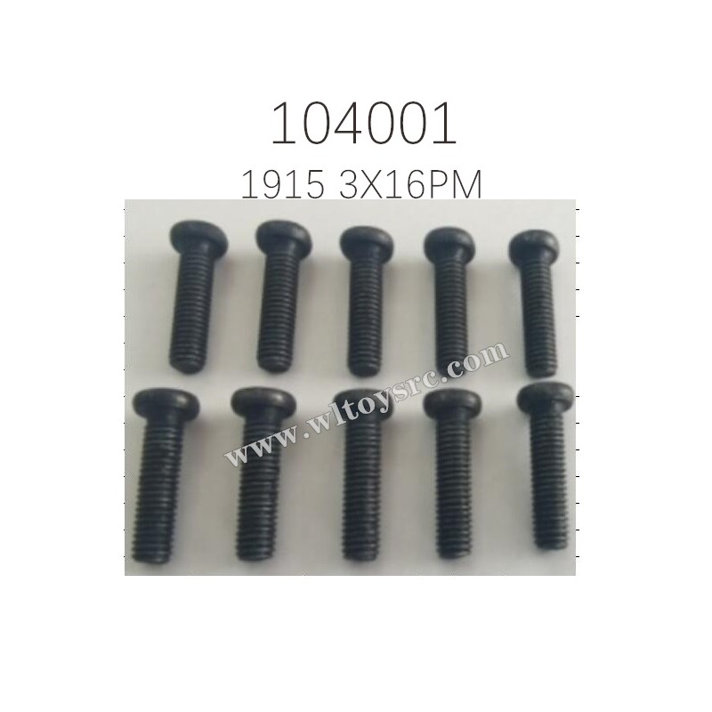 WLTOYS 104001 Parts 1915 Screws