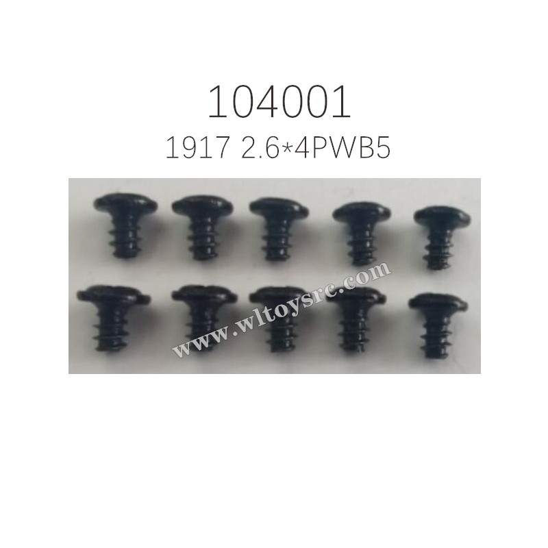 1917 Screws For WLTOYS 104001 RC Car