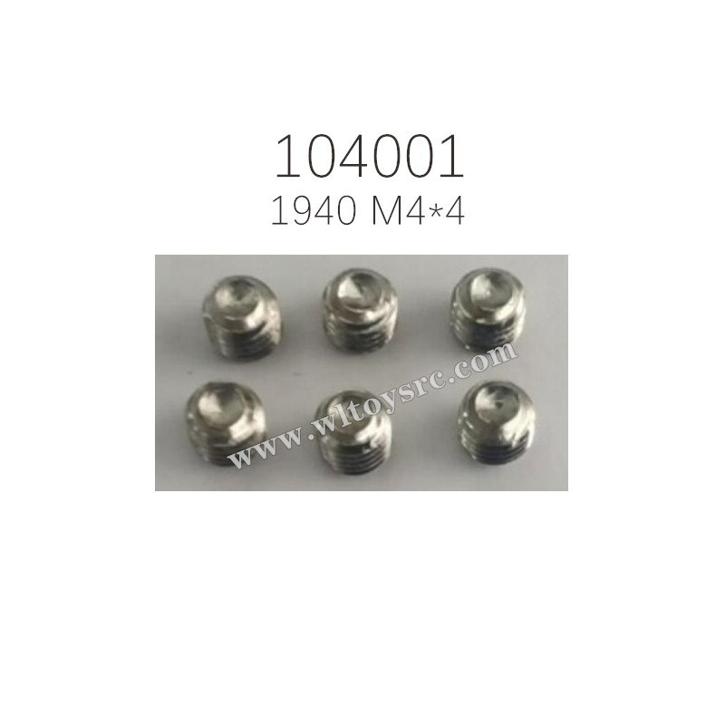 1940 Hexagon socket screws M4X4 Parts For WLTOYS 104001 RC Car