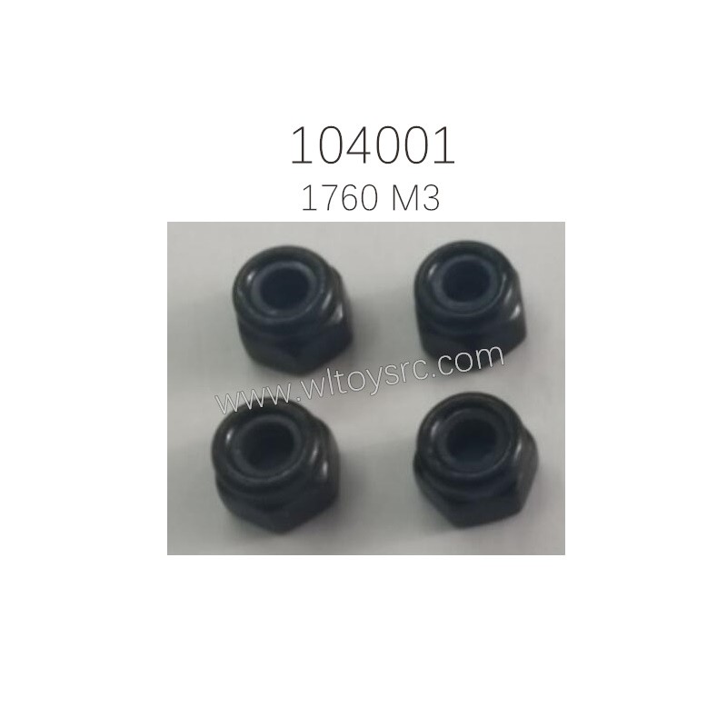 1670 M3 Locknut Parts For WLTOYS 104001 RC Car