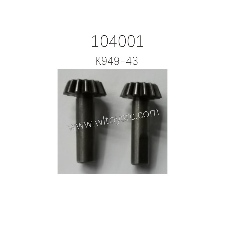 K949-43 Bevel Gear Parts For WLTOYS 104001 RC Car