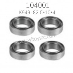 K949-82 Rolling Bearing 5X10X4 Parts For WLTOYS 104001 RC Car