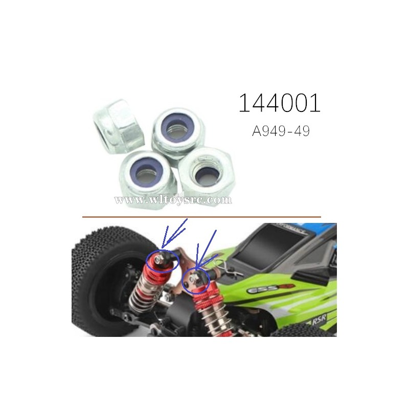 WLTOYS 144001 Parts M3 Nuts A949-49