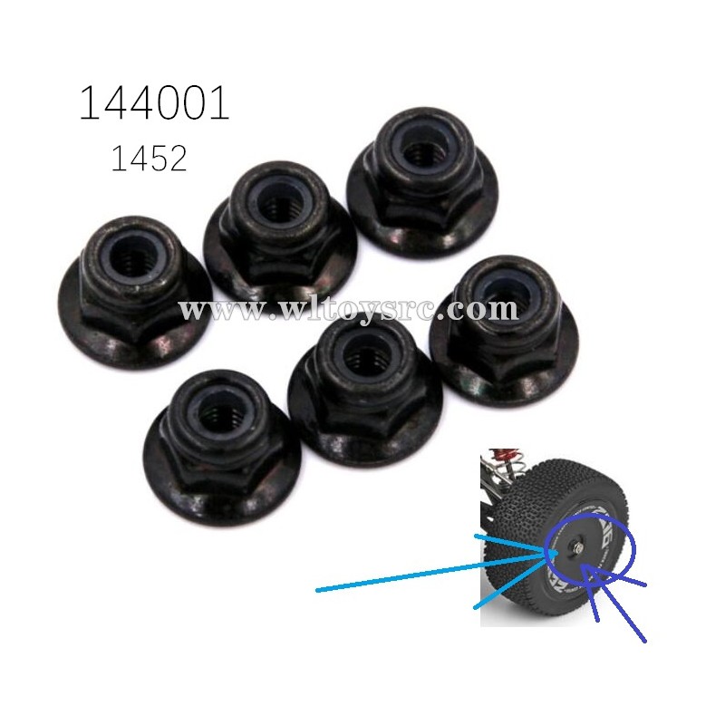 WLTOYS 144001 Parts M3 Locknuts 1452