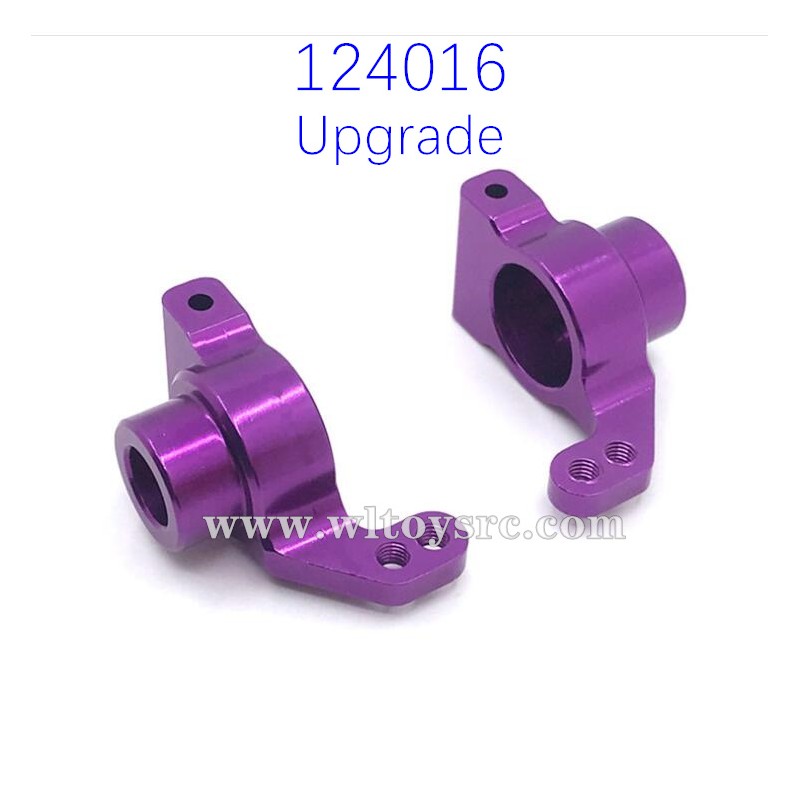 WLTOYS 124016 RC Car Upgrade Parts Metal Rear Wheel Cups Purple