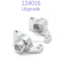 WLTOYS 124016 RC Car Upgrade Parts Metal Rear Wheel Cups Silver