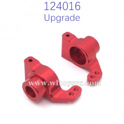 WLTOYS 124016 RC Car Upgrade Parts Metal Rear Wheel Cups Red
