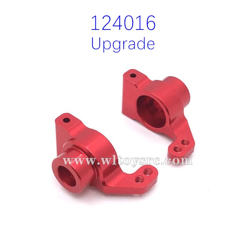 WLTOYS 124016 RC Car Upgrade Parts Metal Rear Wheel Cups Red