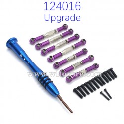 WLTOYS 124016 Brushless RC Truck Upgrade Parts Connect Rod Purple