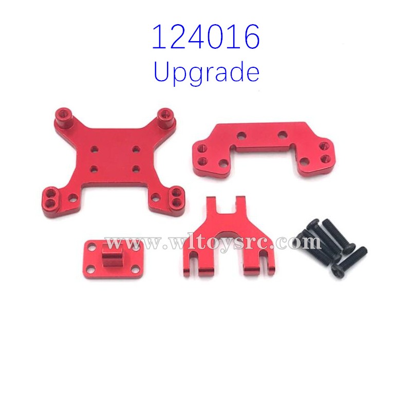 WLTOYS 124016 Upgrade Parts Front Rear Shock Board Red