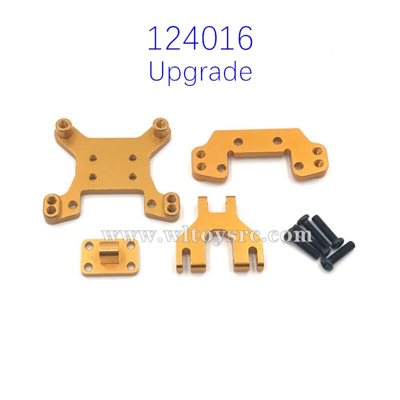 WLTOYS 124016 Upgrade Parts Front Rear Shock Board Gold WLTOYS 124016 Upgrade Parts Front Rear Shock Board Gold