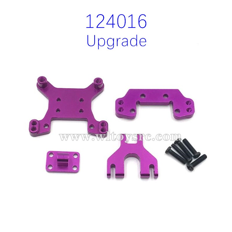 WLTOYS 124016 Upgrade Parts Front Rear Shock Board Purple WLTOYS 124016 Upgrade Parts Front Rear Shock Board Purple