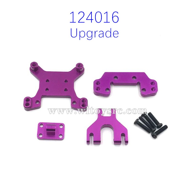 WLTOYS 124016 Upgrade Parts Front Rear Shock Board Purple