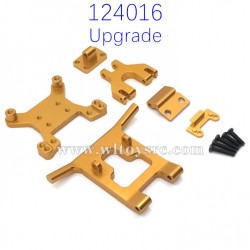 WLTOYS 124016 Upgrade Parts Front and Rear Shock Board kit Gold