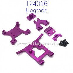WLTOYS 124016 Upgrade Parts Front and Rear Shock Board kit Purple