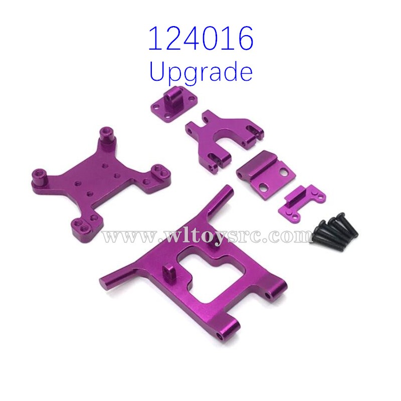 WLTOYS 124016 Upgrade Parts Front and Rear Shock Board kit Purple