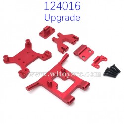 WLTOYS 124016 Upgrade Parts Front and Rear Shock Board kit Red