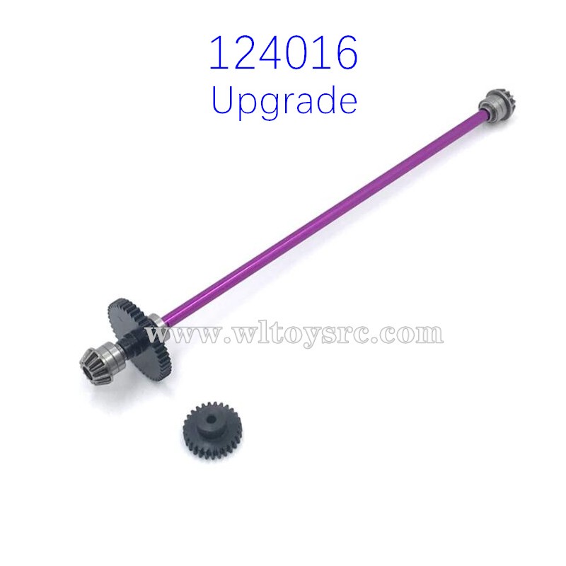 WLTOYS 124016 Upgrade PartsCentral Shaft and Big Gear Purple