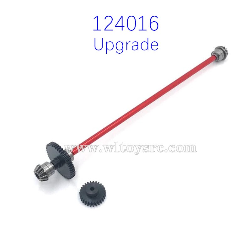WLTOYS 124016 Upgrade PartsCentral Shaft and Big Gear Red