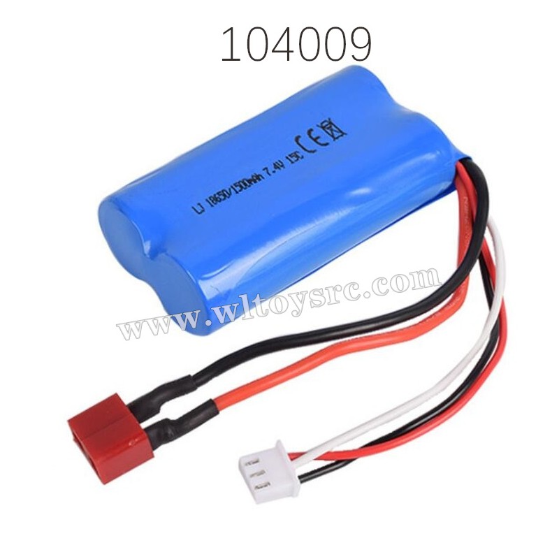 WLTOYS 104009 1/10 RC Car Parts Battery 7.4V 1500mAh